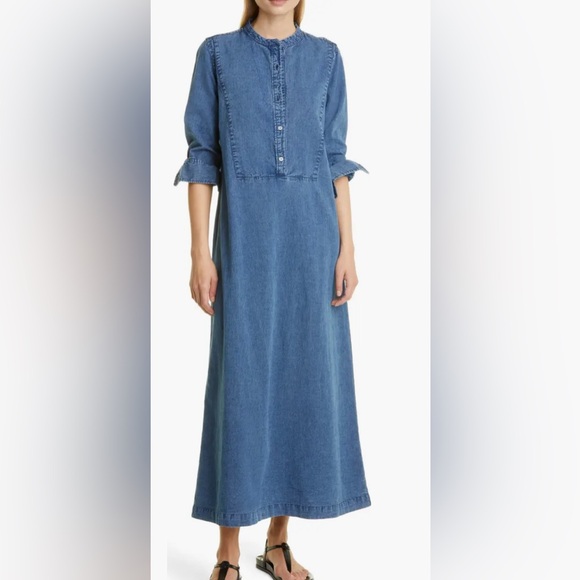 Nili Lotan Dresses & Skirts - Nili Lotan Jasper Denim women’s shirt Maxi Dress